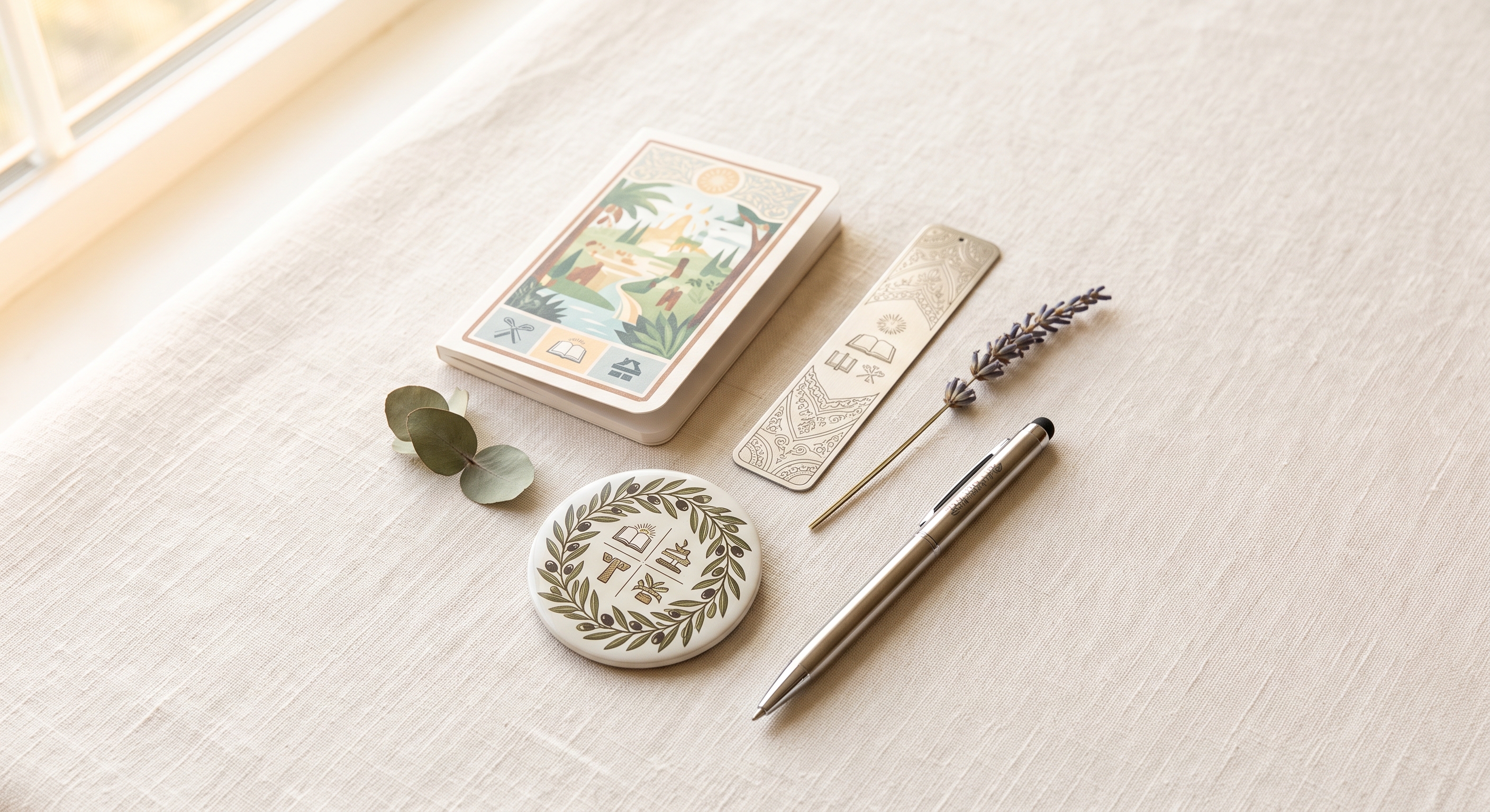 Theocratic keepsakes including 2026 yeartext pens and magnets